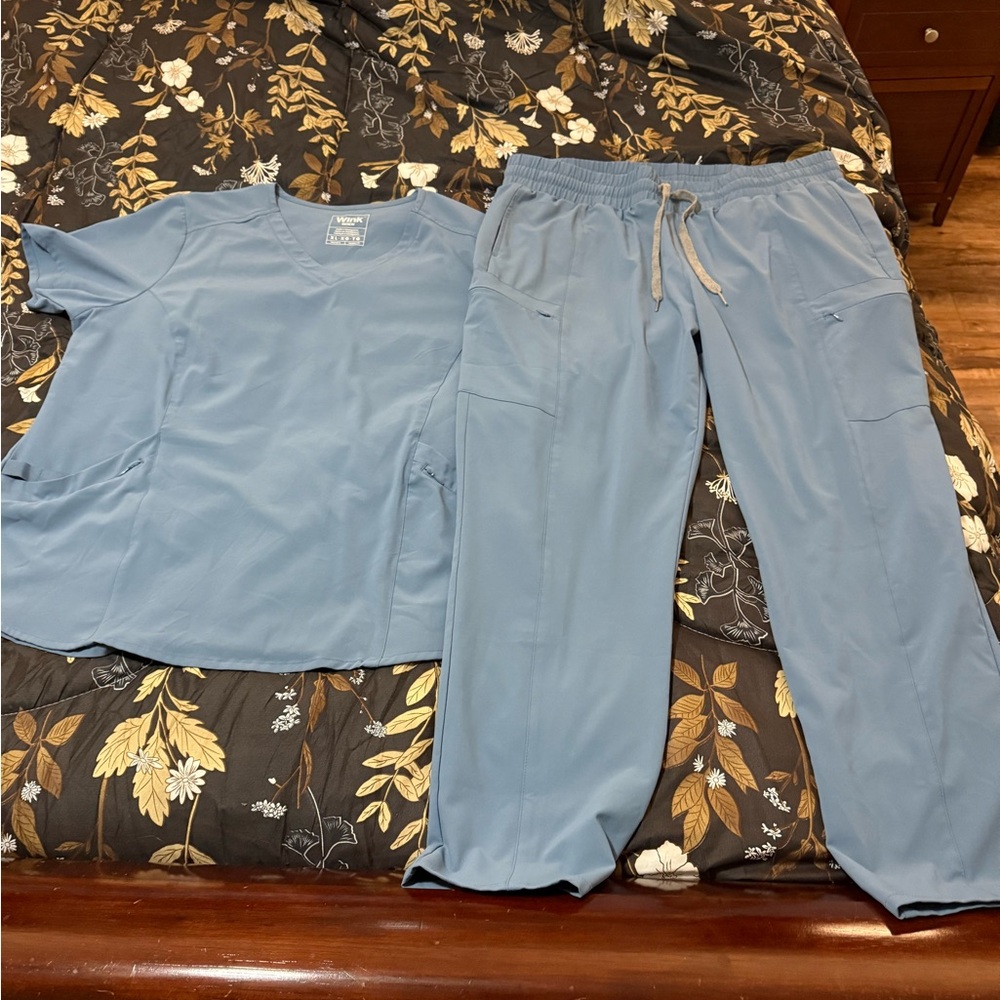 Blue Scrub Set "Renew" Series
